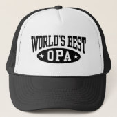 Beste Opa van de wereld Trucker Pet (Voorkant)
