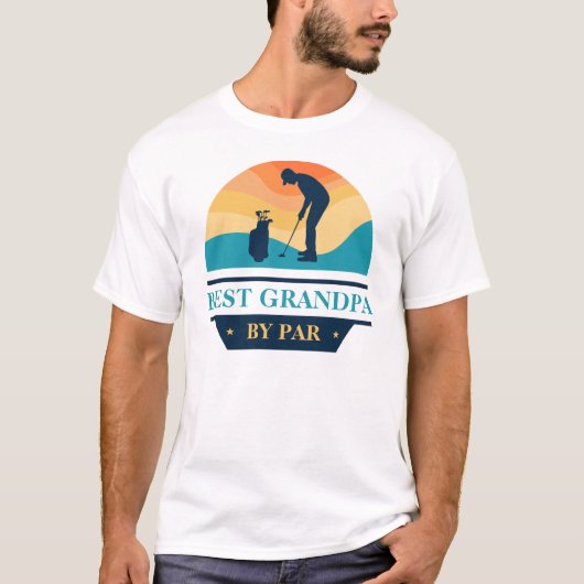 Beste opa van opa bij opa-opa-dag Golf Lover T-shirt (Voorkant)