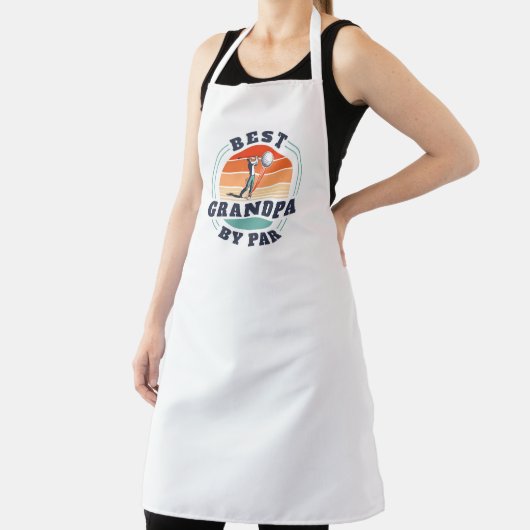 Beste opa van par Custom Fathers Day Golf Lover Schort (Insitu)
