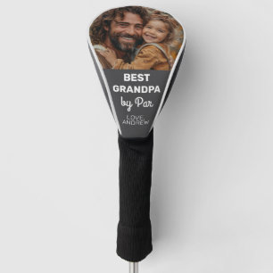 Beste Opa van Par Custom Photo Vaderdag Golfheadcover