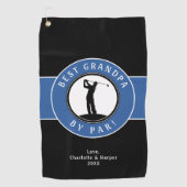 Beste Opa van Par Elegant Golfer Custom Sports Golfhanddoek (Voorkant)