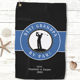 Beste Opa van Par Elegant Golfer Custom Sports Golfhanddoek
