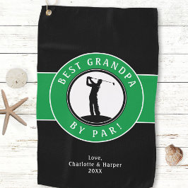 Beste Opa van Par Elegant Sport Golfer Custom Golfhanddoek