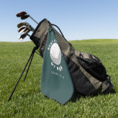 Beste Opa van Par Fathers Day Custom Green Golfhanddoek (Groen)
