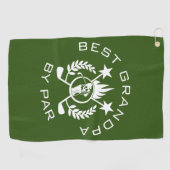 Beste opa van Par Father's Gift Golf Towel Golfhanddoek (Horizontaal)