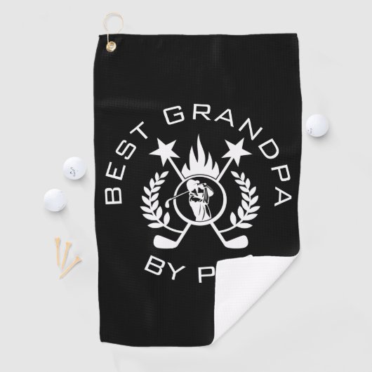 Beste opa van Par Father's Gift Golf Towel Golfhanddoek (Insitu)