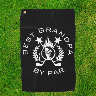 Beste opa van Par Father's Gift Golf Towel Golfhanddoek
