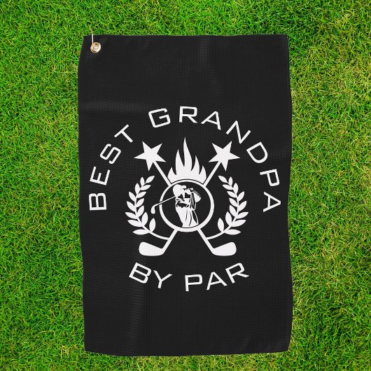 Beste opa van Par Father's Gift Golf Towel Golfhanddoek