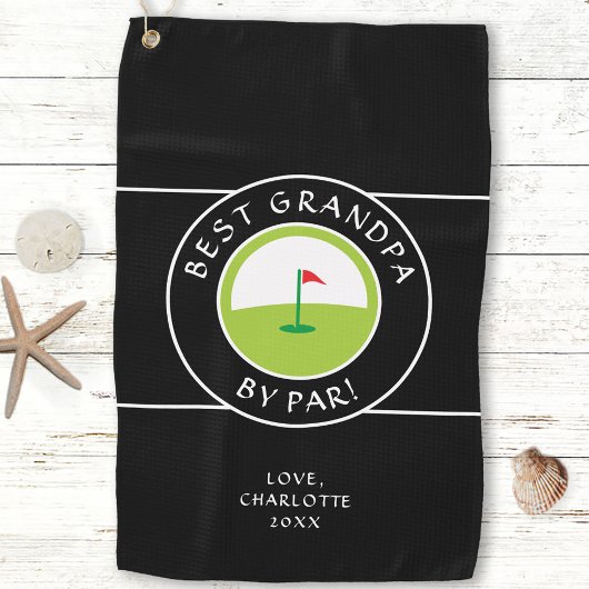 Beste Opa van Par | Fun Vaderdag Custom Golfhanddoek
