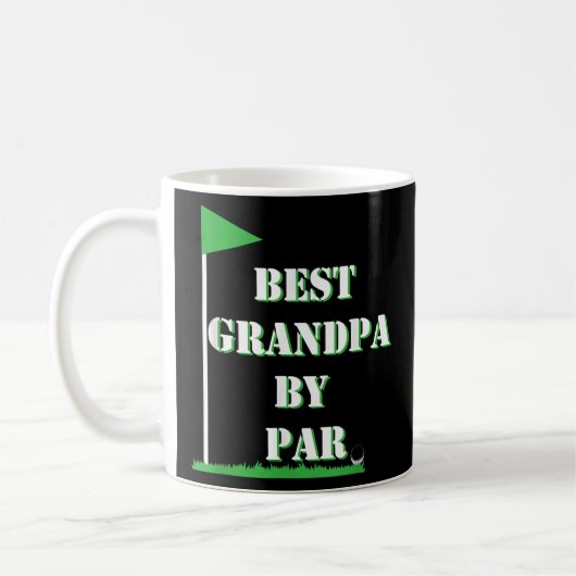 Beste opa van Par Funny Golf Vaderdag Gift Koffiemok (Links)