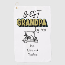 Beste Opa van Par Golf Cart Golfhanddoek