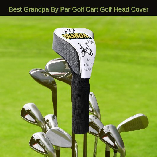 Beste Opa van Par Golf Cart Golfheadcover