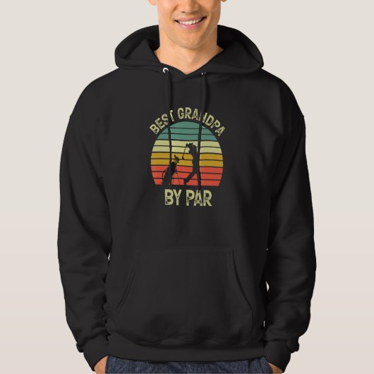 Beste opa van Par Golf Funny Father Day Hoodie (Voorkant)
