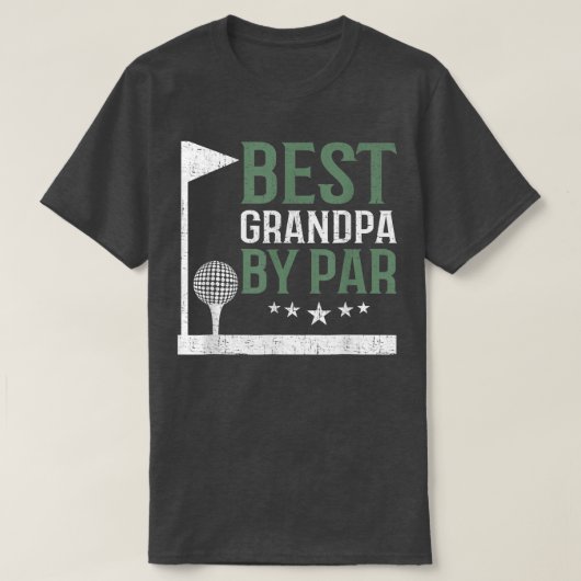 Beste opa van Par Golf Lover Father Day DAD T-shirt (Design voorkant)