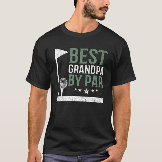 Beste opa van Par Golf Lover Fathers Day Funny D T-shirt (Voorkant)