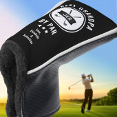 Beste opa van Par Golfer Golf Lover Zwart Modern Golfheadcover