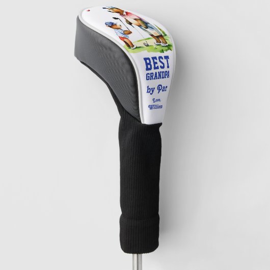 Beste opa van par grootvader geschenken golfheadcover (Schuin)