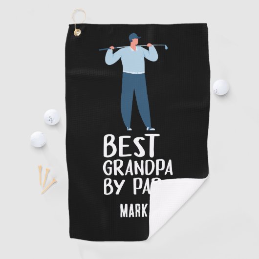 Beste opa van Par Grootvader Golfhanddoek (Insitu)
