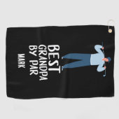 Beste opa van Par Grootvader Golfhanddoek (Horizontaal)