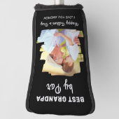 Beste Opa van Par Happy Fathers Day Custom Photo Golfheadcover (Draai 90)
