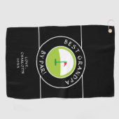 Beste opa van Par | Leuke Vaderdag-aanpassing Golfhanddoek (Horizontaal)