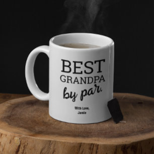 Beste Opa van Par Modern Zwart Wit Custom Koffiemok