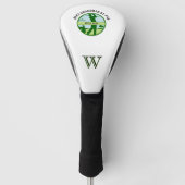 BESTE OPA VAN PAR NAAM OP MAAT GEMAAKT MONOGRAM GOLFHEADCOVER (Voorkant)