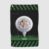 Beste Opa van Par No Putts Over It Foto Golfhanddoek (Voorkant)