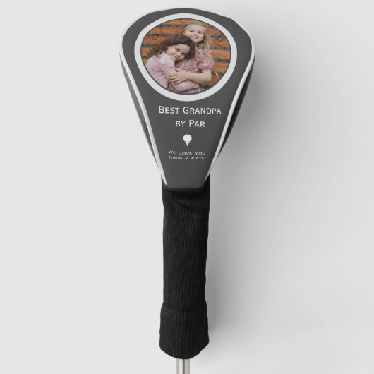 Beste opa van Par Photo Golf Head Hoesje Golfheadcover (Voorkant)