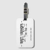 Beste opa van PAR Retro Font Bagagelabel (Voorkant (verticaal))