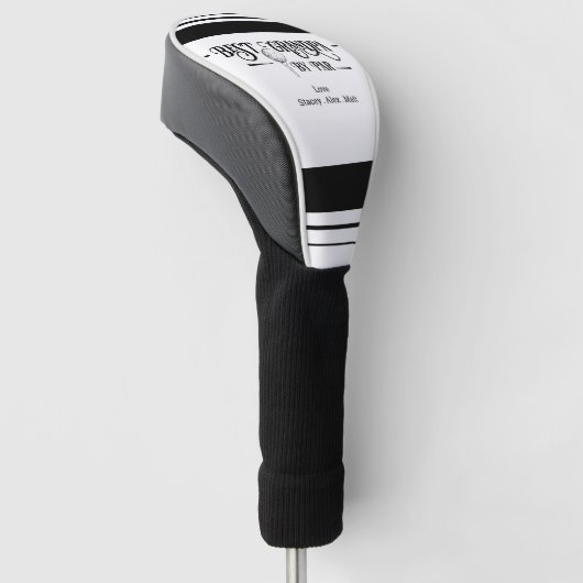 Beste opa van PAR Retro Font Golfheadcover (Schuin)