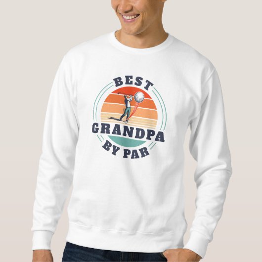 Beste opa van Par Retro Golf Lover Trui (Voorkant)