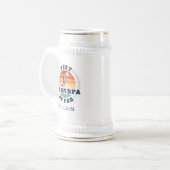 Beste opa van Par Retro Golf Pa gepersonaliseerd Bierpul (Voorkant links)