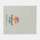 Beste opa van Par Retro Golfing Keepslag Fleece Deken (Voorkant (Horizontaal))