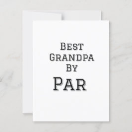 Beste Opa van par Simple Father's Grandfather Gi Briefkaart
