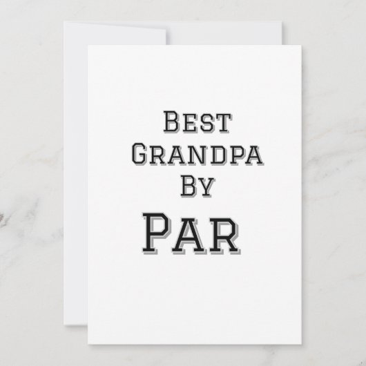 Beste Opa van par Simple Father's Grandfather Gi Kaart (Voorkant)