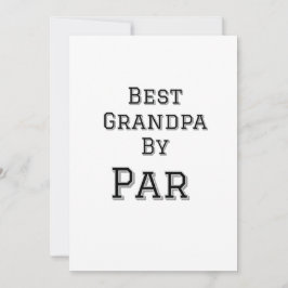 Beste Opa van par Simple Father's Grandfather Gi Kaart