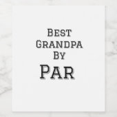 Beste Opa van par Simple Father's Grandfather Gi Wijn Etiket (Enkel label)