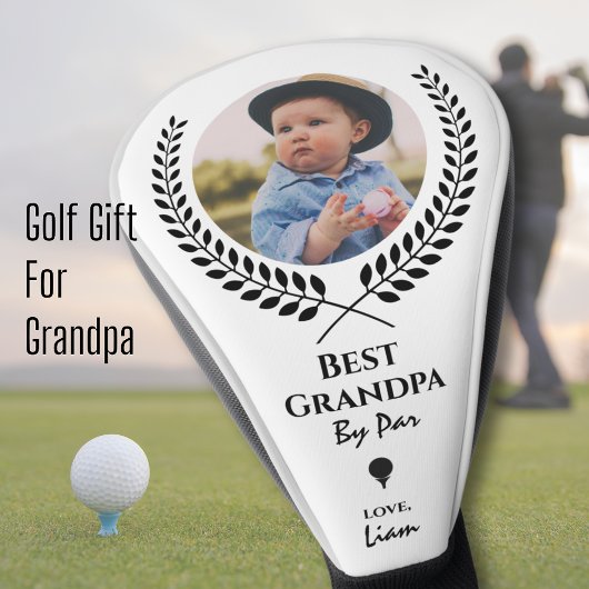 Beste Opa van Par Sports Wreath Foto Golfheadcover
