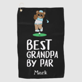 Beste opa van Par voor opa Golfhanddoek