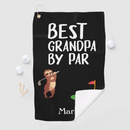 Beste opa van Par voor opa Golfhanddoek (Insitu)