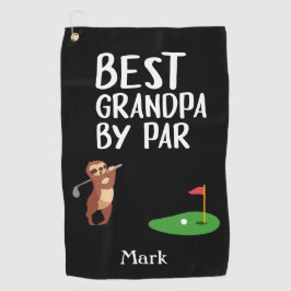 Beste opa van Par voor opa Golfhanddoek