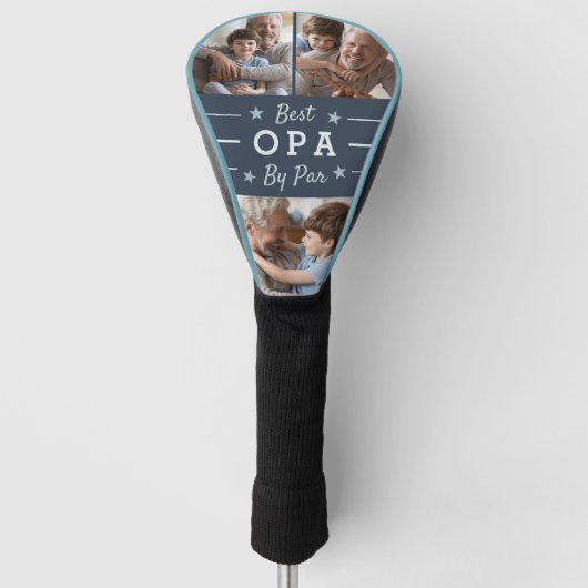Beste OPA-versie op Par | 3 Foto Golfheadcover (Voorkant)