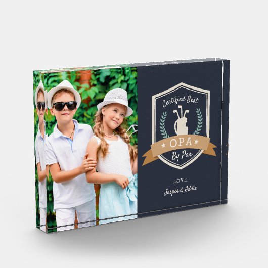 Beste OPA-versie op Par | Golf Grandpa Fotoblokken (Links)