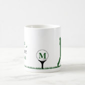 BESTE OPA VOLGENS PAR Monogram Golfer Koffiemok (Center)