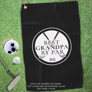 BESTE OPA VOLGENS PAR Monogram Naam Golfclubs Golfhanddoek