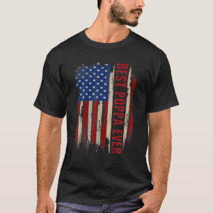 beste oppa ooit Amerikaanse vlag Vaderdag T-shirt