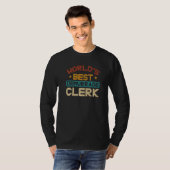 Beste opslagklerk ter wereld t-shirt (Voorkant volledig)