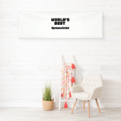 Beste optometrist ter wereld spandoek (Insitu)