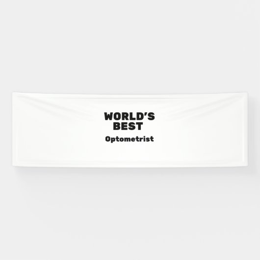 Beste optometrist ter wereld spandoek (Horizontaal)